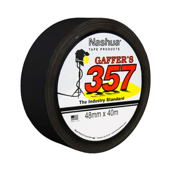 NASHUA 357 48mm x 40m GAFFER TAPE - BLACK