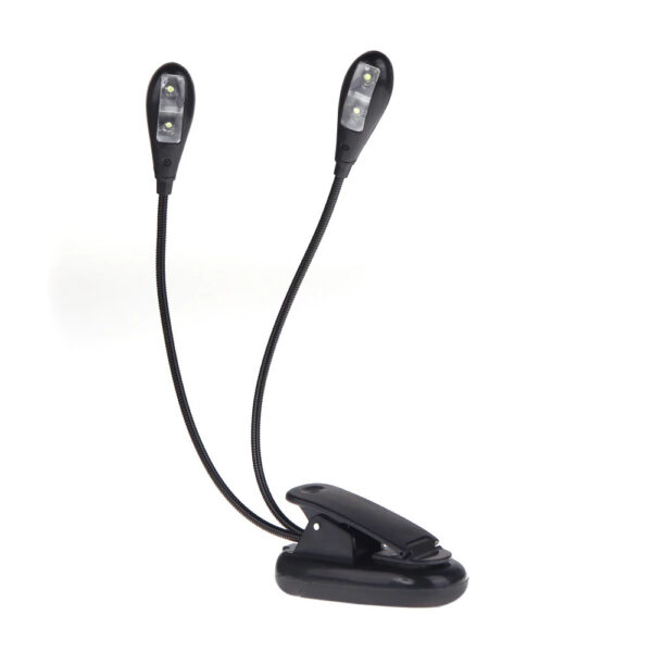 2 Arm LED Clip on Music Stand / Book Light
