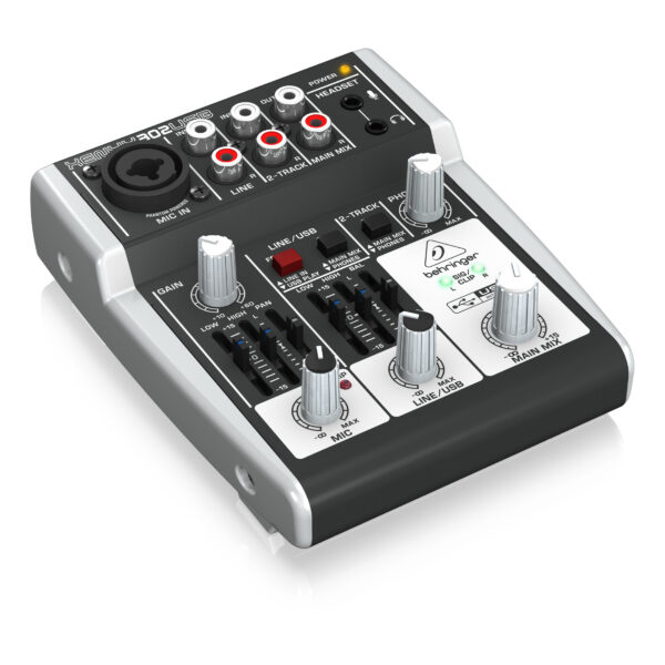 302USB : Premium 5-Input Mixer with XENYX Mic Preamp and USB/Audio Interface