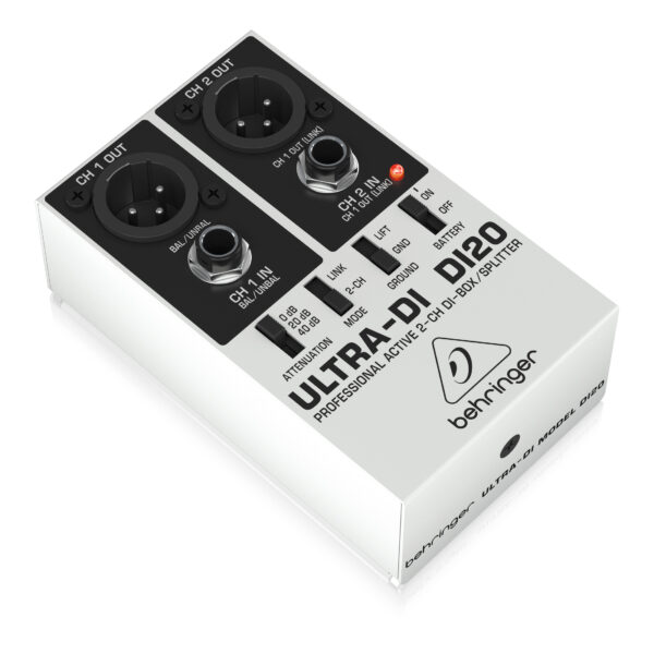 DI20: Professional Active 2-Channel DI-Box/Splitter