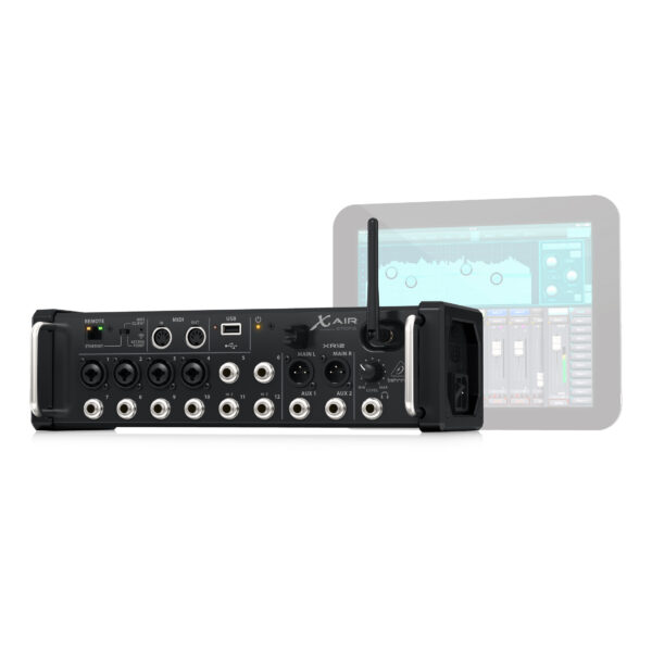 XR12 : 12-Input Digital Mixer for iPad/Android Tablets with 4 Programmable Midas Preamps, 8 Line Inputs, Integrated Wifi Module and USB Stereo Recorder