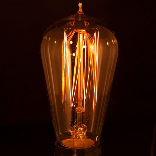 Carbon Filament Lamp Model C 240v 25W ES Fitting CFC25ES