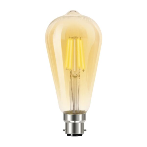 Crompton LED ST64 Amber Filament 240v 4w 2700K BC22 Lamp