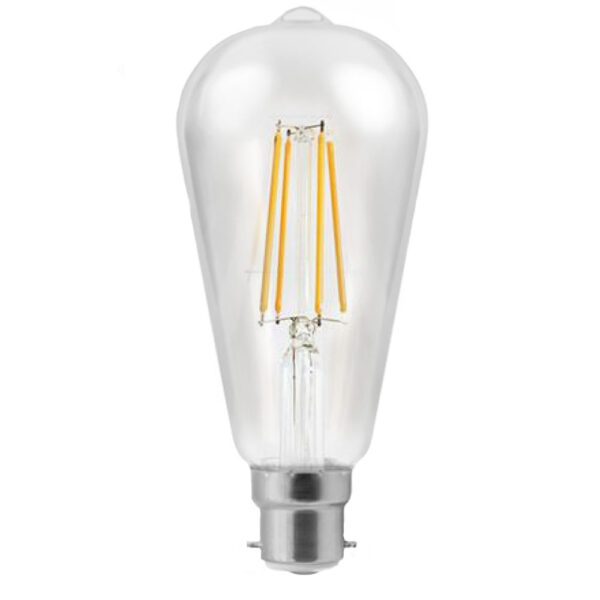 Crompton LED ST64 White Filament 240v 6 w 2700K BC22 Lamp