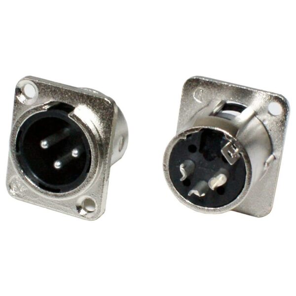 SoundKing XLR3MC2 Two Pack XLR 3 pin Male Panel Mount