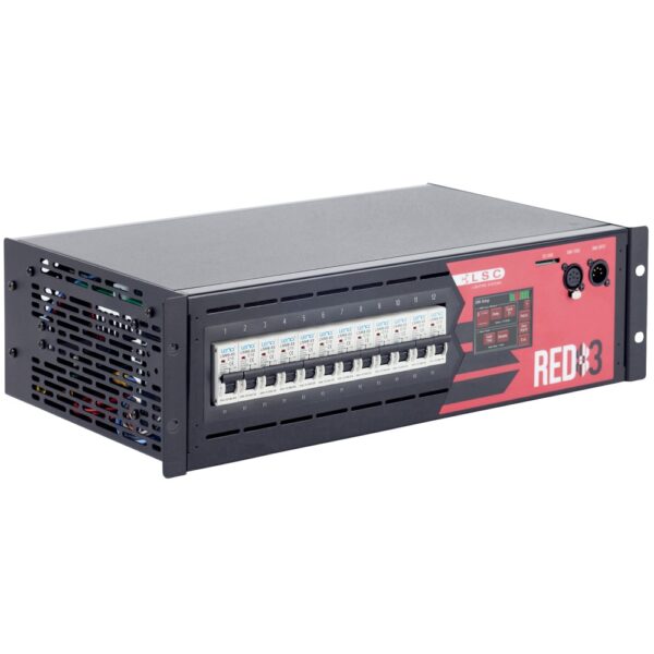 LSC RED3 3RU 12 x 240v 10A Rackmount Dimmer Red12/10