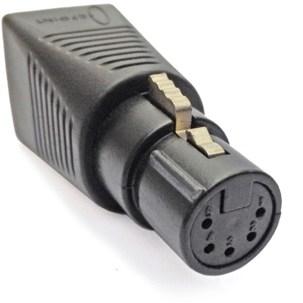 CPoint RJ45 (Cat5) to 5 Pin DMX Female adaptor