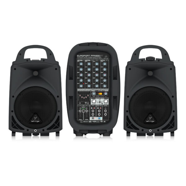 PPA500BT : Ultra-Compact 500-Watt 6-Channel Portable PA System with Bluetooth Wireless Technology, Wireless Microphone Option, Klark Teknik Multi-FX Processor and FBQ Feedback Detection