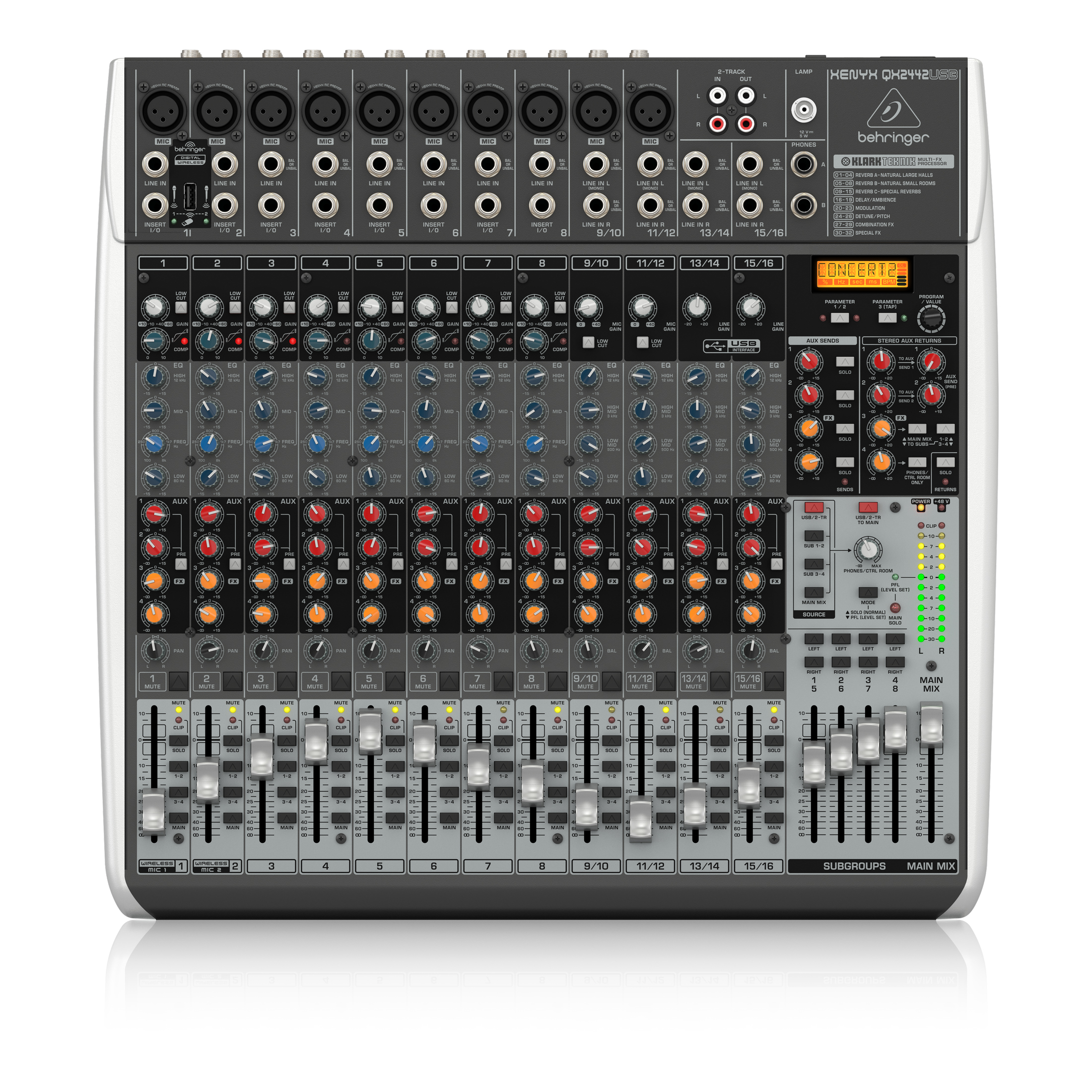 Behringer Xenyx QX2442USB 24 Input Mixer