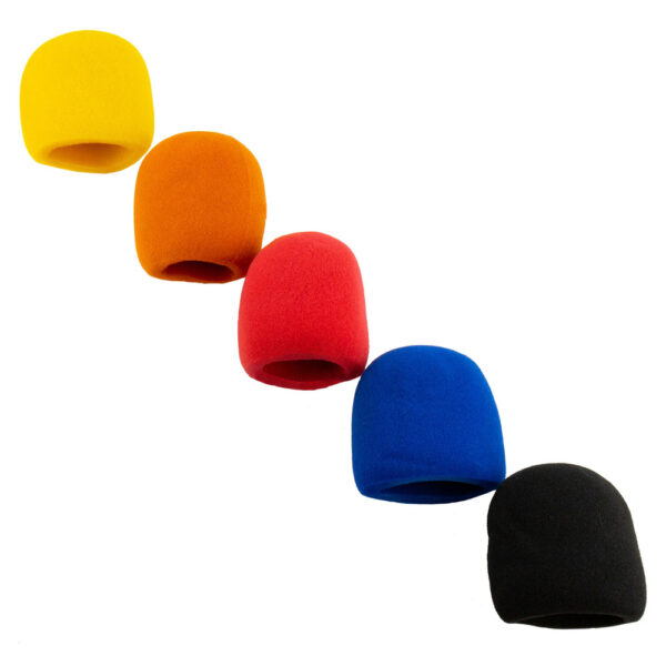 AVE VOX-SOKC Coloured Foam Microphone Windsocks  5 Pack