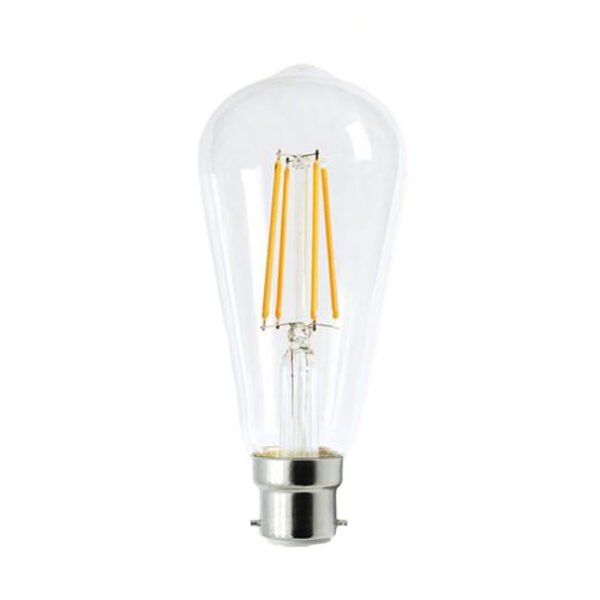 Litech LED ST65 Warm White 240v 4w  2700k BC22 Lamp