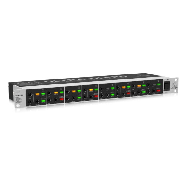 DI800 V2 : Professional Mains/Phantom Powered 8-Channel DI-Box