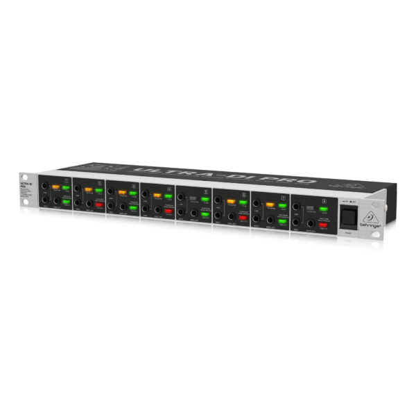 DI800 V2 : Professional Mains/Phantom Powered 8-Channel DI-Box