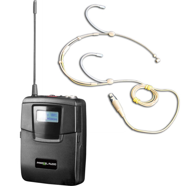 Parallel Audio BP6100/HM221U Beltpack Transmitter + Quality Headworn
