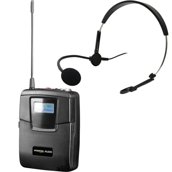 Parallel Audio BP6100/HM72 Beltpack Transmitter with Headworn
