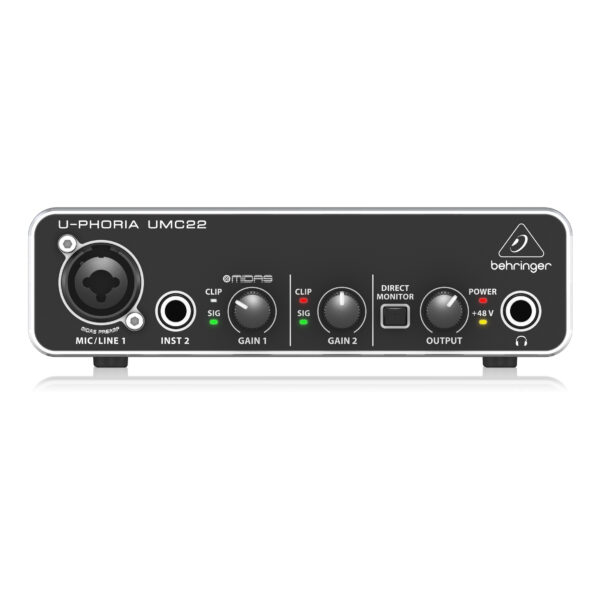 UMC22 : Audiophile 2x2 USB Audio Interface with Midas Mic Preamplifier