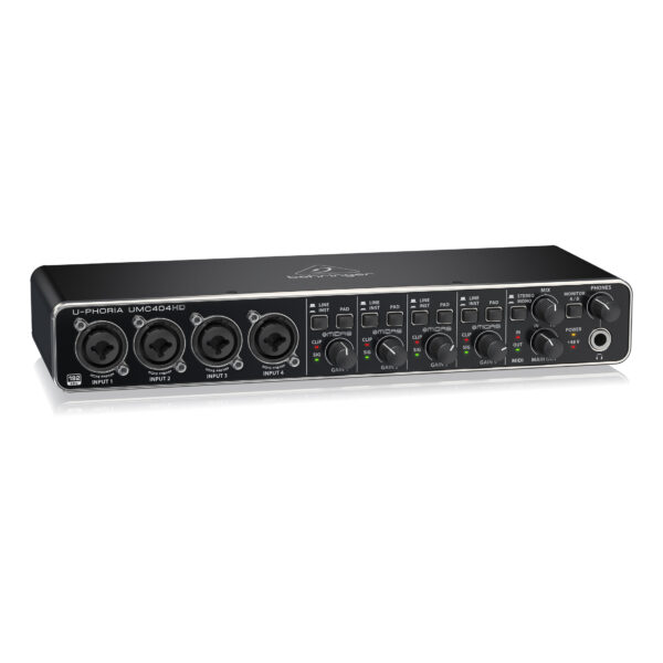 UMC404HD : Audiophile 4x4, 24-Bit/192 kHz USB Audio/MIDI Interface with Midas Mic Preamplifiers