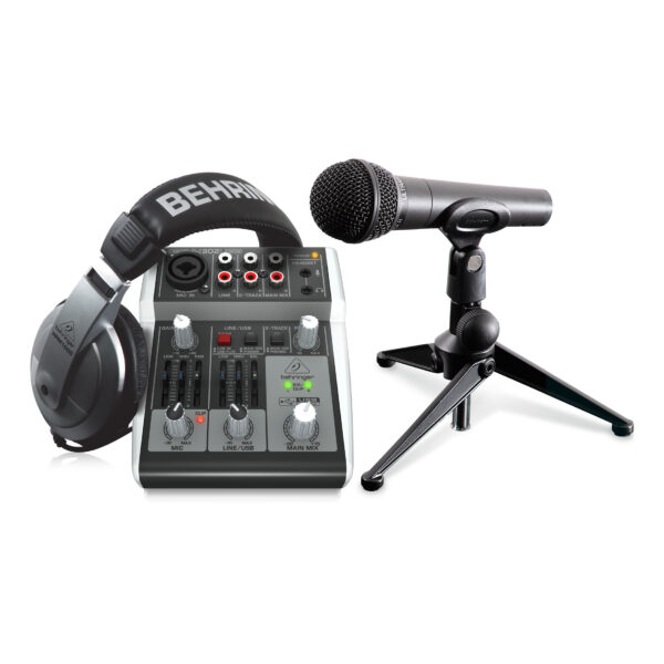 Podcastudio 2 USB : Complete PODCASTUDIO Bundle with USB Mixer, Microphone, Headphones and More