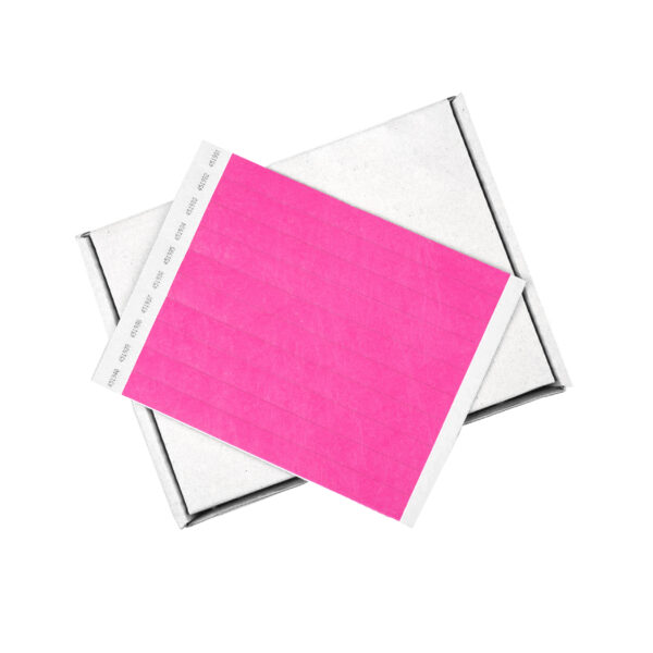 PINK TYVEK SECURITY WRISTBAND - PACK of 1000