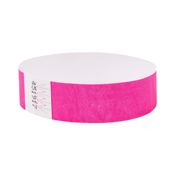 PINK Tyvek security Wristbands