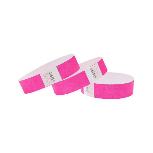 PINK TYVEK SECURITY WRISTBAND - PACK of 250