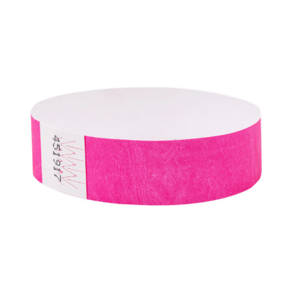 PINK TYVEK SECURITY WRISTBAND - PACK of 50