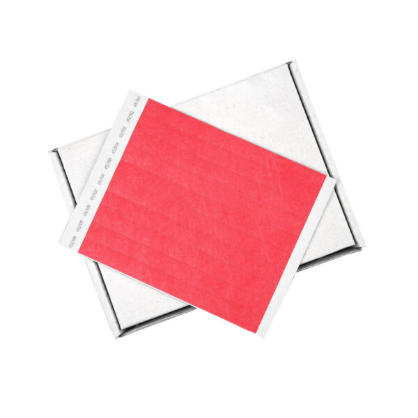 Red Tyvek Security Wristband - box of 1000