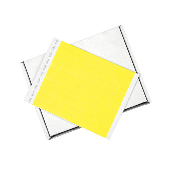 YELLOW TYVEK SECURITY WRISTBAND - PACK of 1000
