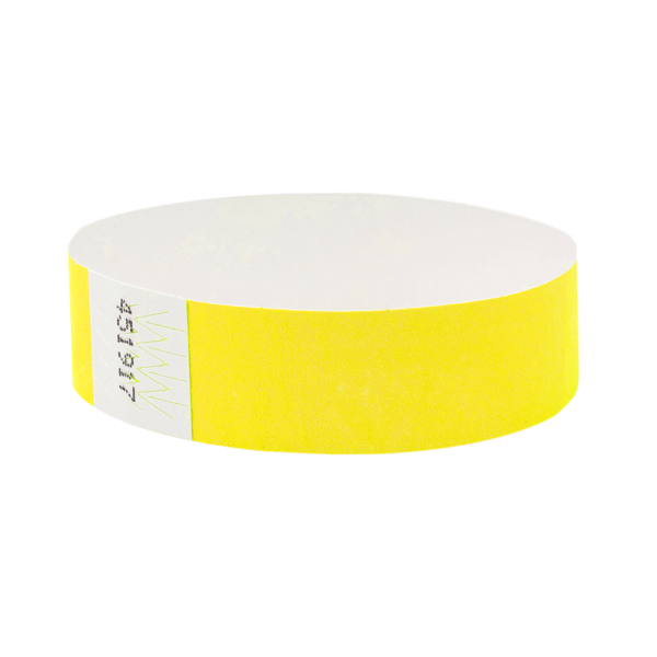 YELLOW Tyvek Security Wristbands
