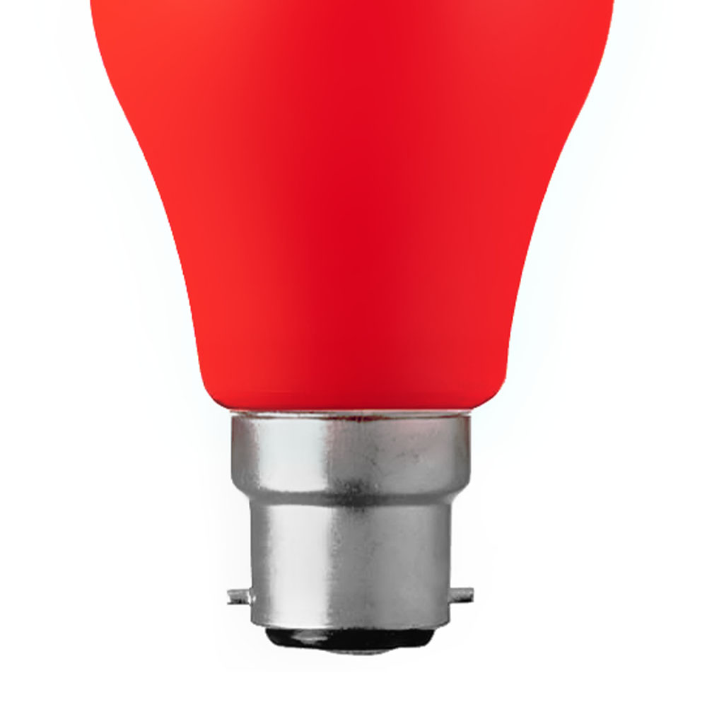 Red LED GLS 240v 3w BC22 Lamp Light up my Life