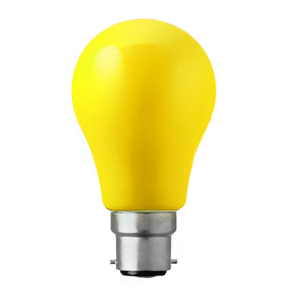 Yellow LED GLS 240v 3w BC22 Lamp