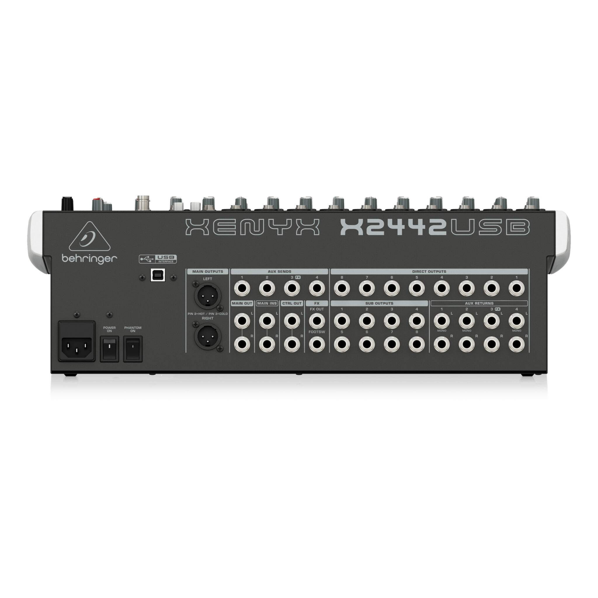 Behringer Xenyx X2442USB 24 Input Mixer Light up my Life