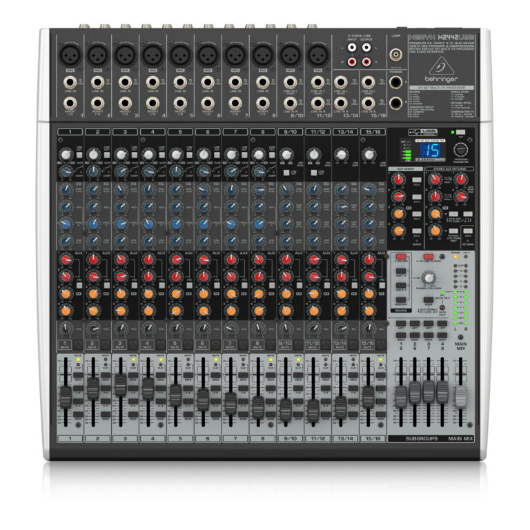 Behringer Xenyx X2442USB 24 Input Mixer Light up my Life