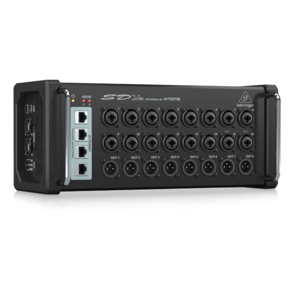 SD16 Stagebox: I/O Box with 16 Remote-Controllable Midas Preamps, 8 Outputs and AES50 Networking featuring Klark Teknik SuperMAC Technology