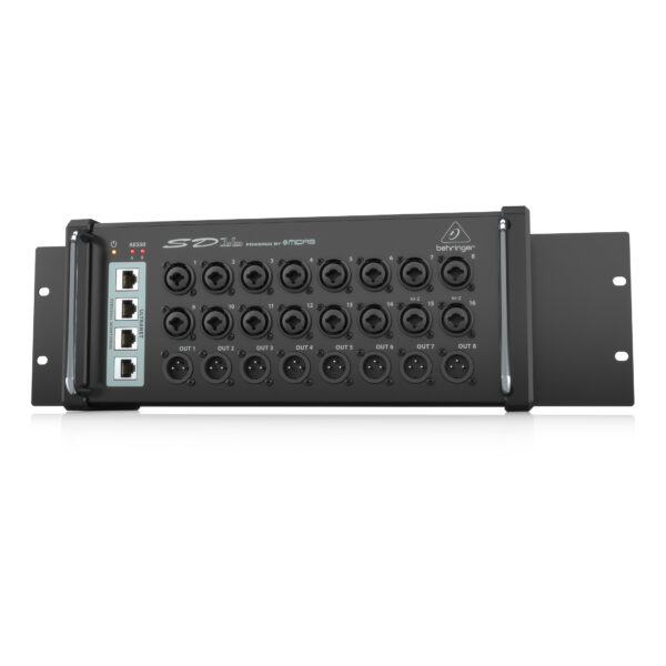 SD16 Stagebox: I/O Box with 16 Remote-Controllable Midas Preamps, 8 Outputs and AES50 Networking featuring Klark Teknik SuperMAC Technology