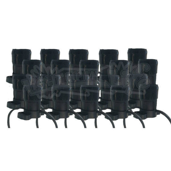 20m Festoon Lighting String with plug and 20 sockets - String only - NO Lamps