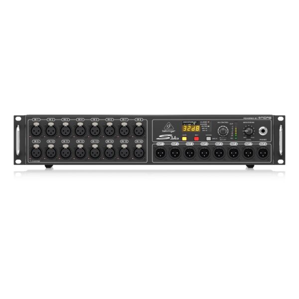 S16: I/O Box with 16 Remote-Controllable Midas Preamps, 8 Outputs and AES50 Networking featuring Klark Teknik SuperMAC Technology