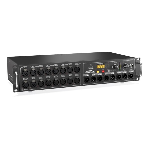 S16: I/O Box with 16 Remote-Controllable Midas Preamps, 8 Outputs and AES50 Networking featuring Klark Teknik SuperMAC Technology