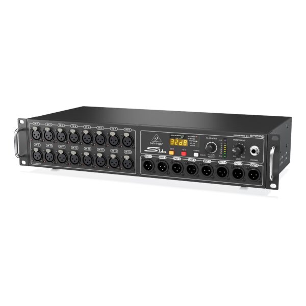 S16: I/O Box with 16 Remote-Controllable Midas Preamps, 8 Outputs and AES50 Networking featuring Klark Teknik SuperMAC Technology