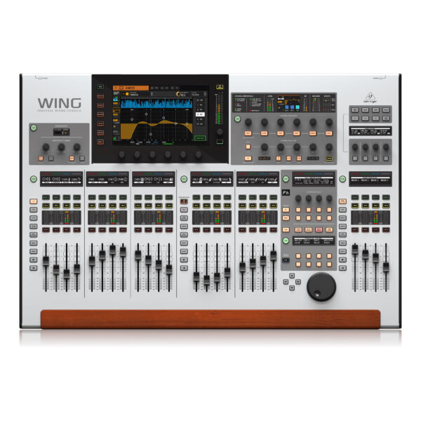 WING : 48-Channel, 28-Bus Full Stereo Digital Mixing Console with 24-Fader Control Surface and 10" Touch Screen