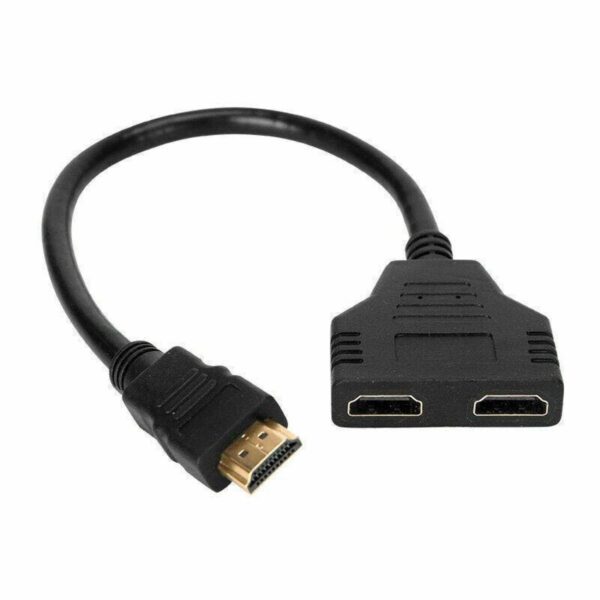 HDMI Splitter 1 In 2 Out Cable Adapter 1080P Multi Display HD TV PS3