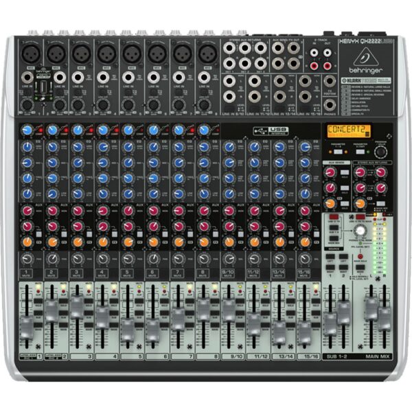 Behringer Xenyx QX2222USB 12 Input 2/2 Bus Mixer With FX