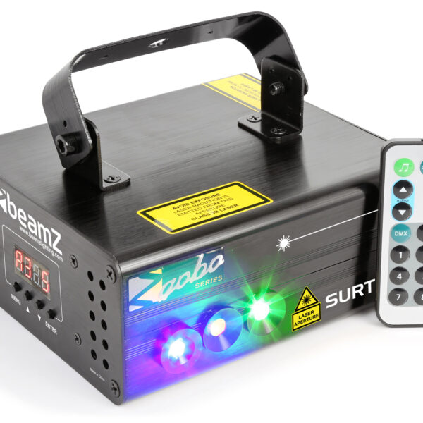 BeamZ Surtur II Double Laser RG Gobo DMX IRC 3W Blue LED