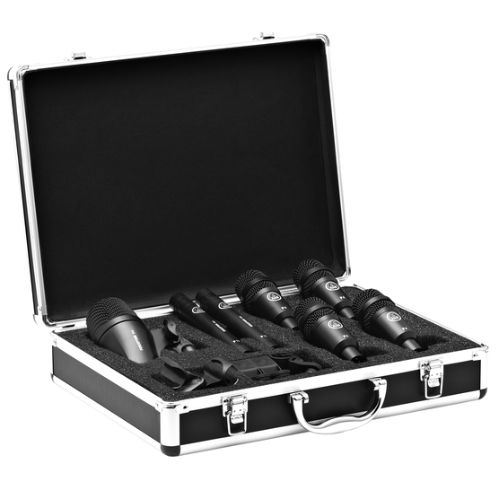 AKG Drum Set Session 1, 7 piece Drum Mic Set with Case