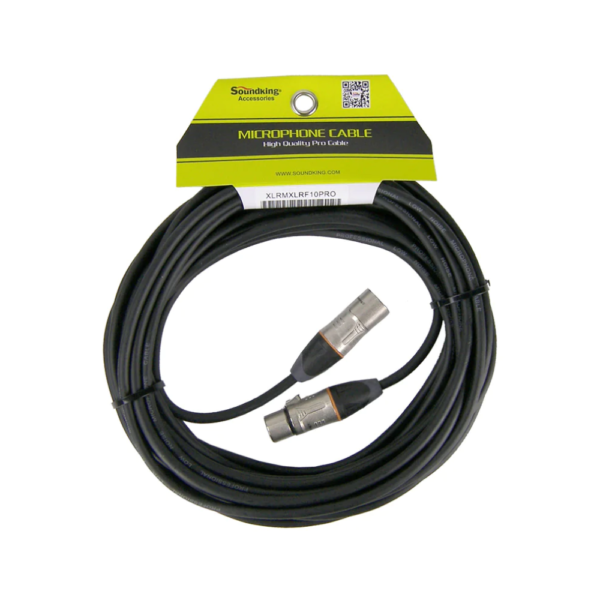 Soundking XLRMXLRF10PRO 10 Metre XLR 3 Male to XLR 3 Female Lead