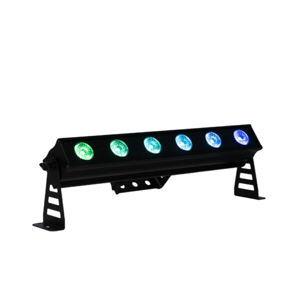 Event Lighting PIXBAR6X12 - 6x 12 W RGBWAU Pixel Control Bar