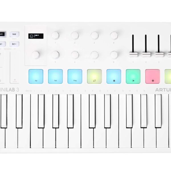 Arturia MINILAB-MK3 Compact MIDI Keyboard - Alpine White
