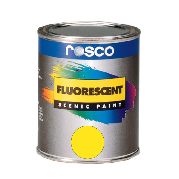 Rosco Fluorescent Scenic Paint - Fluorescent Paint Yellow - Quart (946mL)