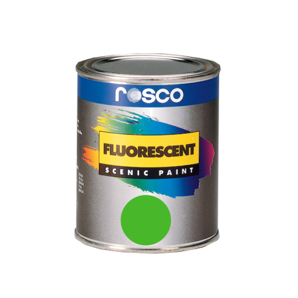 Rosco Fluorescent Scenic Paint - Fluorescent Paint Green - Quart (946mL)