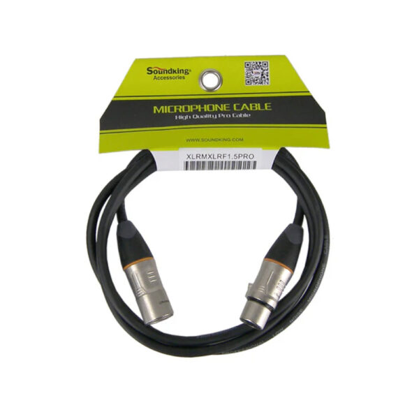 Soundking XLRMXLRF1.5PRO 1.5m Metre XLR 3 Male to XLR 3 Female Lead